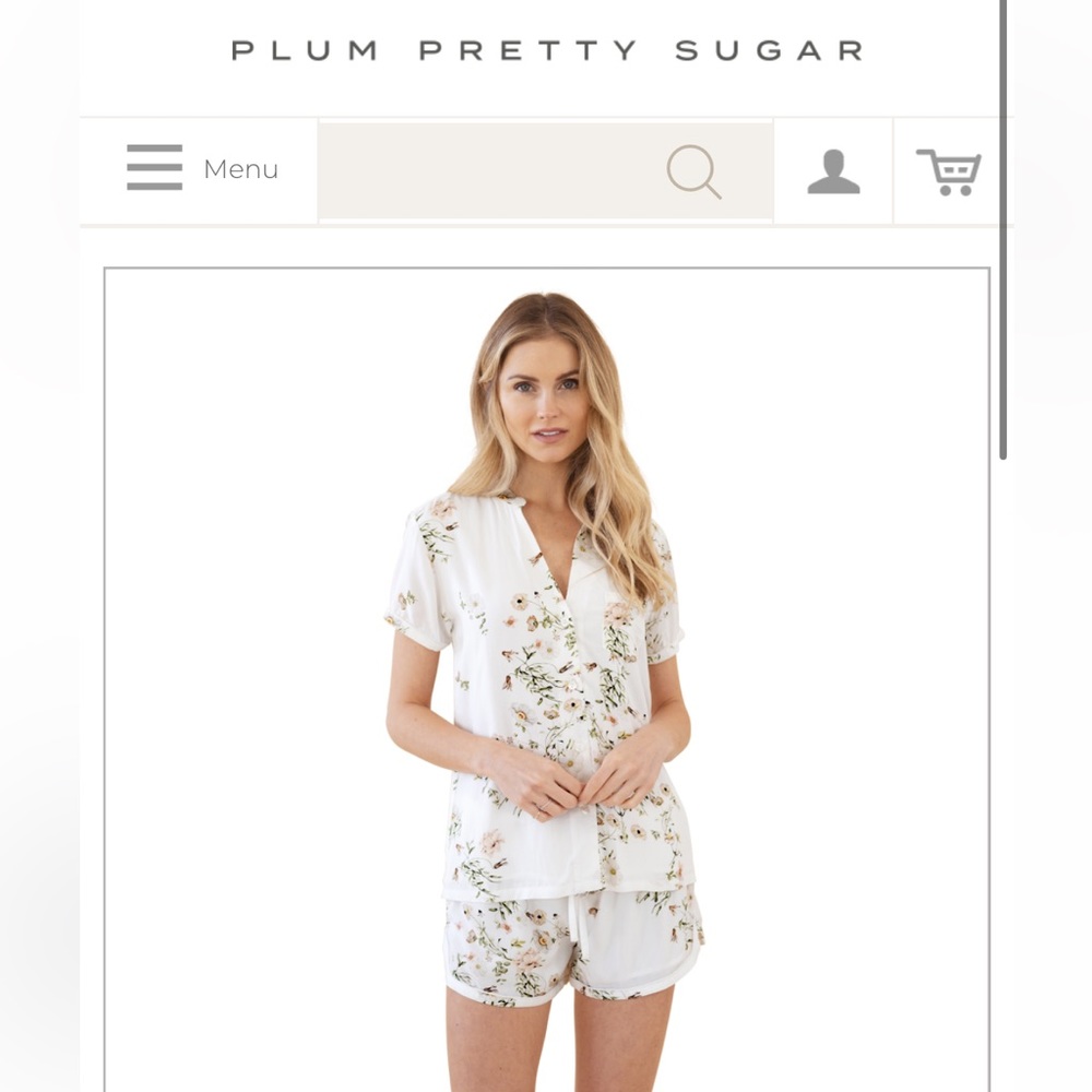 NWOT Pretty Plum Sugar Pajama Set